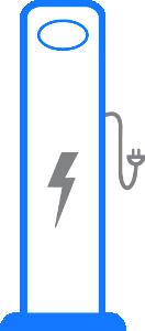 Charging station for electric cars